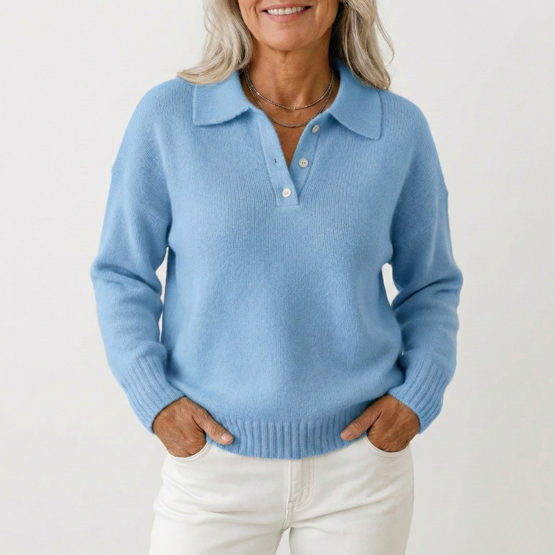 Olivia™ | Soft Knit Sweater with Collar