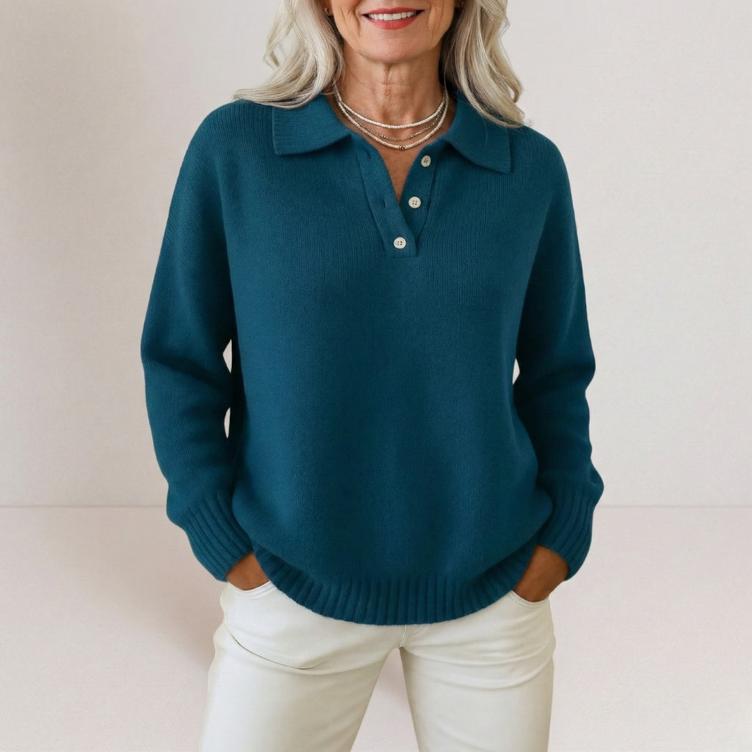 Olivia™ | Soft Knit Sweater with Collar