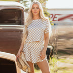 ZARAMINA™ - Casual Summer Chic Skort and Crop Tee Co-ord