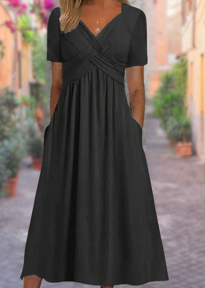 Sylvia | V-Neck Tummy-Covering Dress